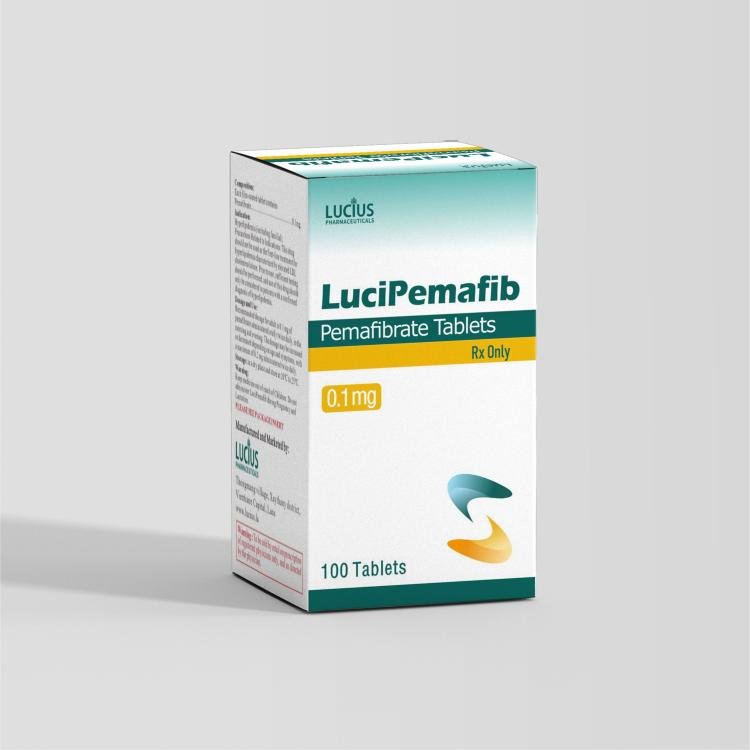 LuciPemafib Pemafibrate 0.1 mg×100 tablets